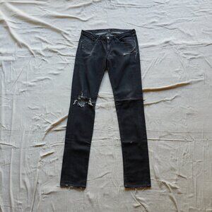 Vintage Corpus black thrashed denim